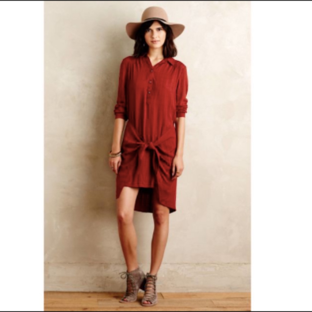 Anthropologie Maeve Bloomsbury Tie Dress size 6